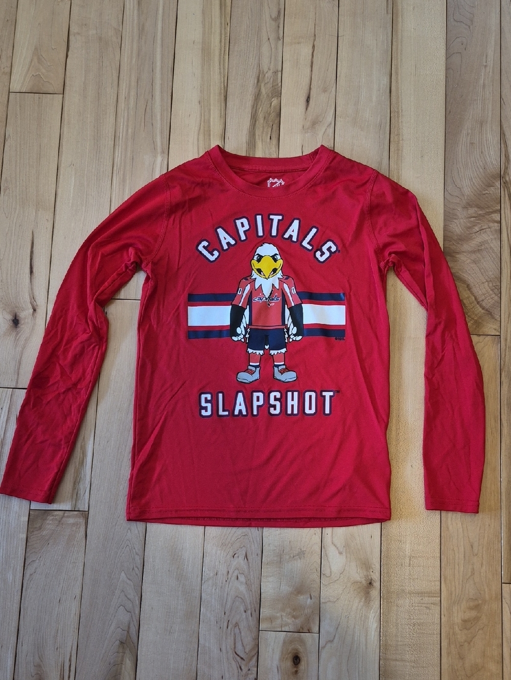 Boys Size 7/8 NHL Washington Capitals Slapshot Mascot Long-Sleeve Tee